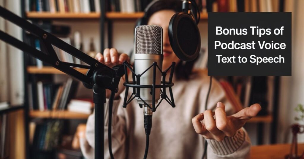 Bonus Tips of Podcast Voice Text to Speech 