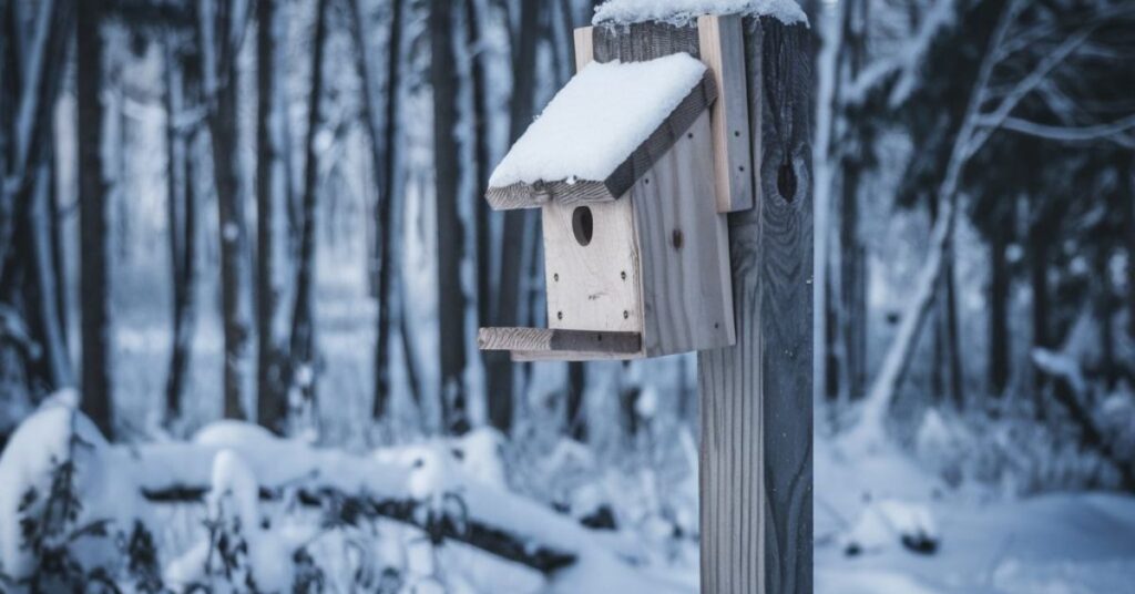 Should birdhouses be taken down in winter 