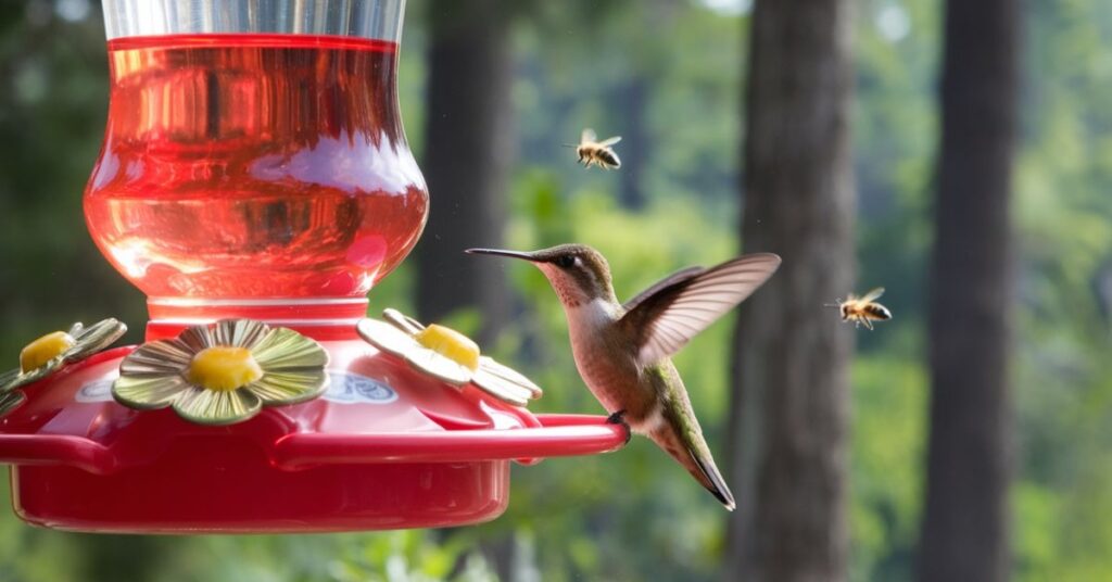 What is the best hummingbird feeder to keep bees away 